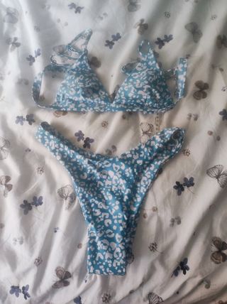 Bikini azul y blanco - Bañador