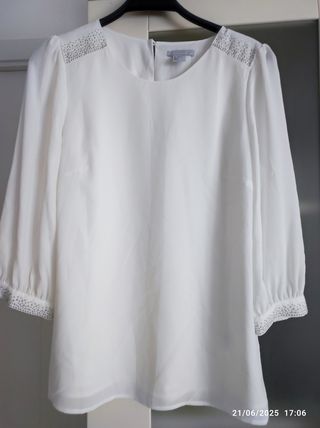 Blusa blanca HM - Talla L