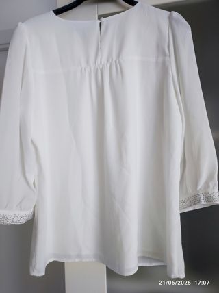 Blusa blanca HM - Talla L