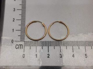 argollas oro 18k