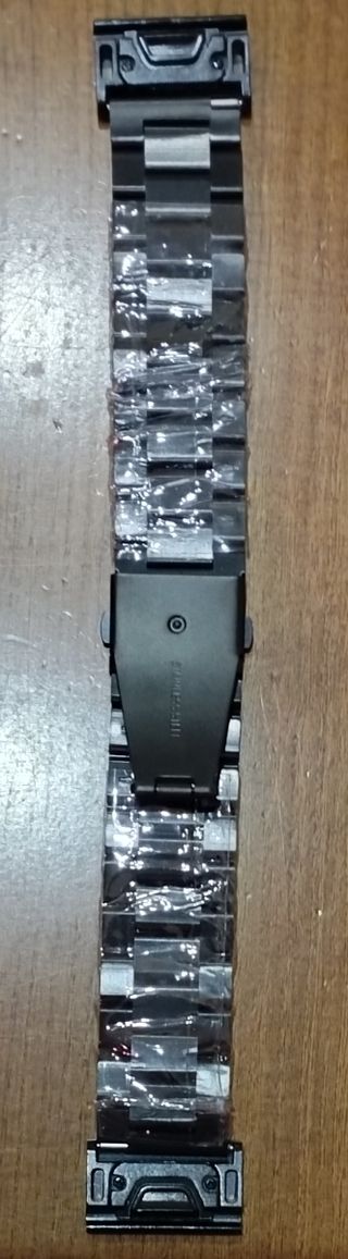 Cinturino nuovo per Garmin 26mm acciaio inox nero