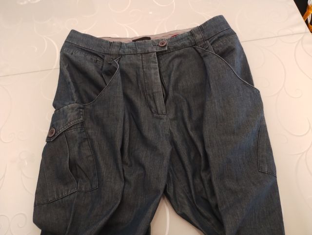 Pantaloni Capri in Jeans