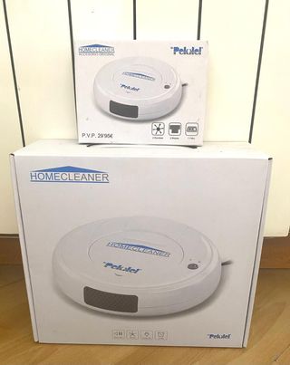 Robot aspirador HomeCleaner + Caja accesorios