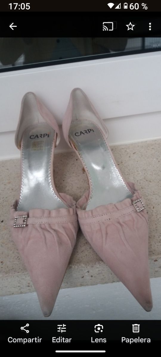 Zapatos tacón rosa CARPI