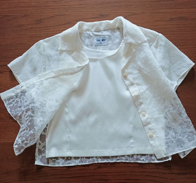 Completo lino Tre Api bimba