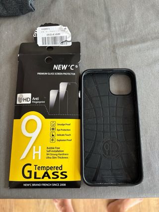 Funda y cristal temp. iPhone 13