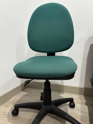 Silla oficina giratoria verde