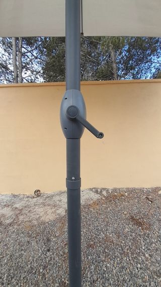 Parasol terraza beige