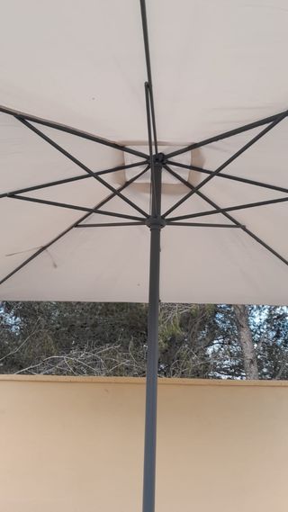 Parasol terraza beige