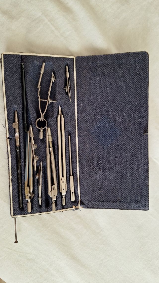 Set compassi da disegno vintage