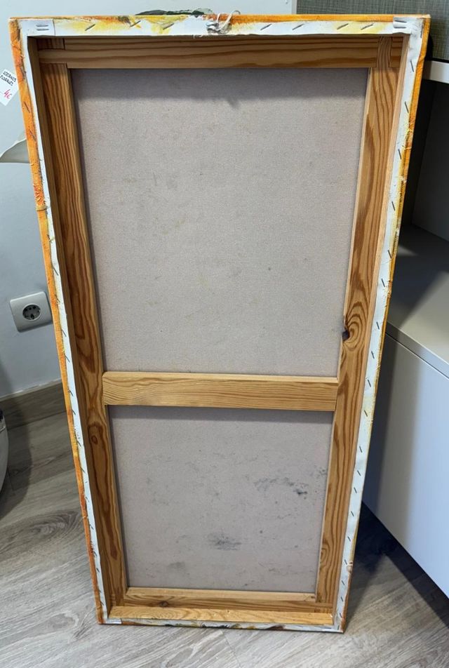 Cuadro abstracto figura humana desnudo