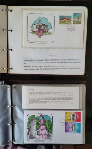 Sobres del primer dia Álbumes Europa 1978-1979