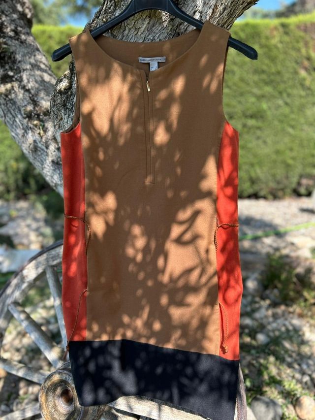 Vestito Mango Collection Tg40 Marrone Arancio