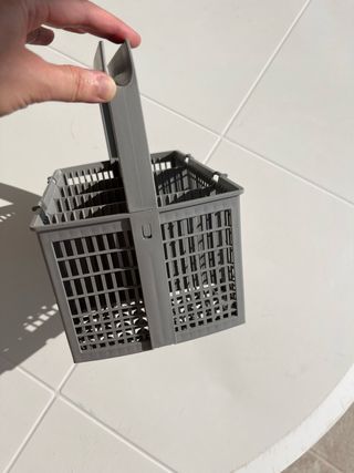 Cubertero lavavajillas gris