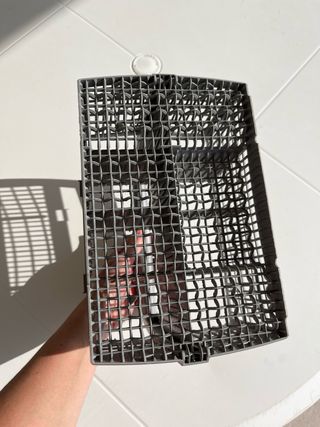 Cubertero lavavajillas gris