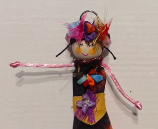 Bambolina artigianale "Frida" - Le Nutz