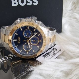 Reloj Hugo Boss cronógrafo azul y dorado
