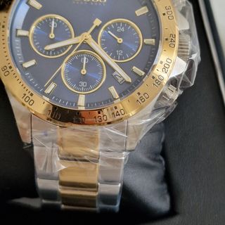 Reloj Hugo Boss cronógrafo azul y dorado