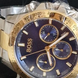 Reloj Hugo Boss cronógrafo azul y dorado