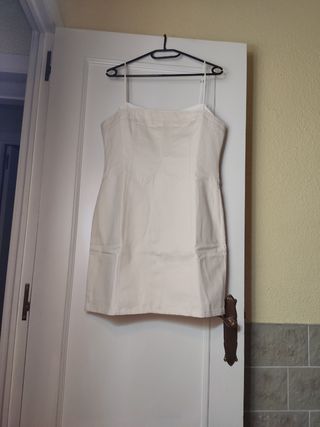 Vestido Zara beige