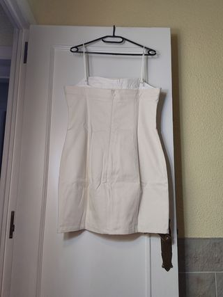 Vestido Zara beige
