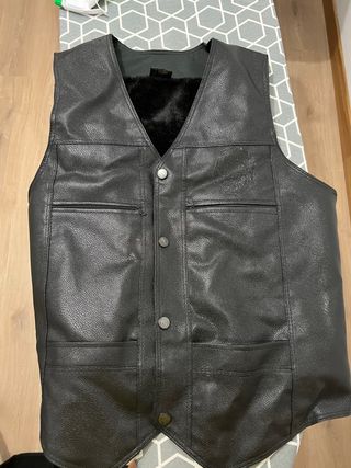 Chaleco negro motorista