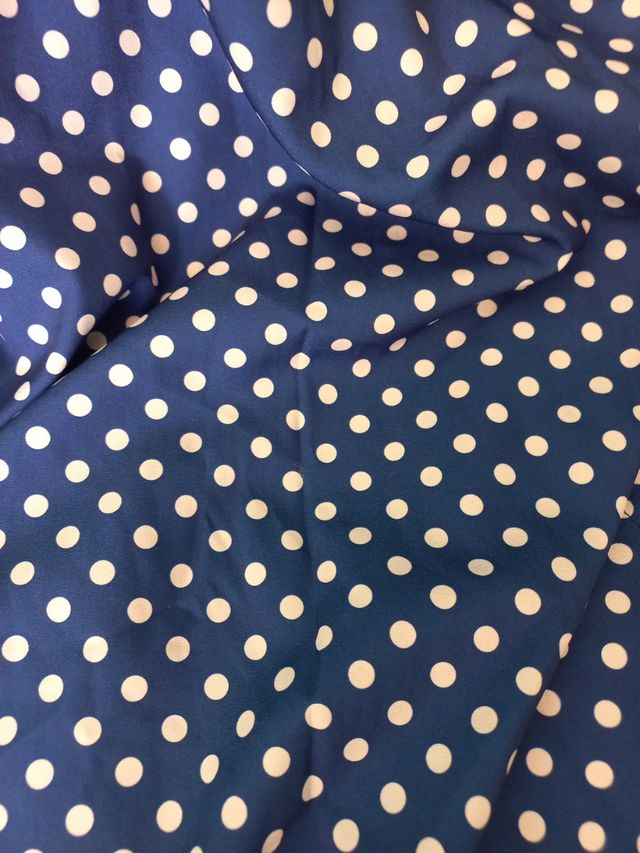 Vestido lunares azul - Talle M