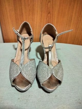 Zapatos baile plata