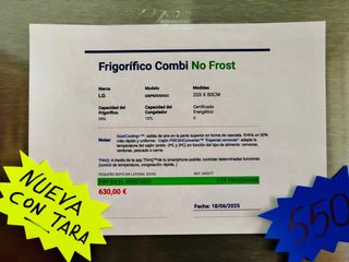 Nevera LG Combi NO Frost Frigomark 