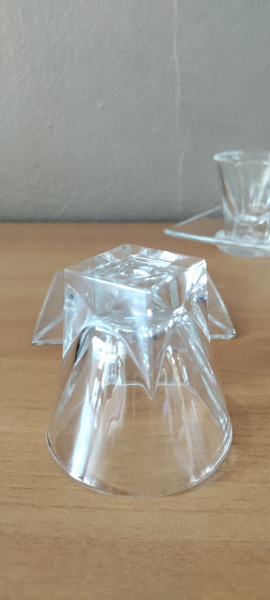 Set 6 tazzine caffè vintage vetro