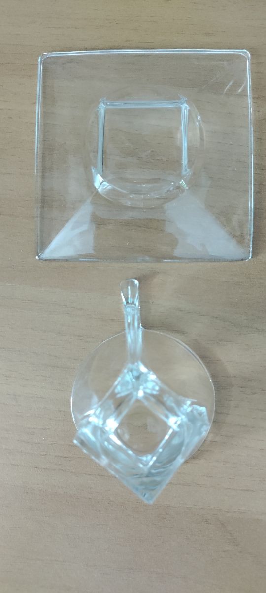 Set 6 tazzine caffè vintage vetro