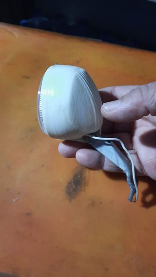 Fanale bici vintage bianco