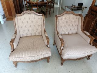 Sofá vintage 3 plazas estilo Luis XV