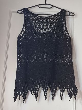 Top negro crochet Dayaday