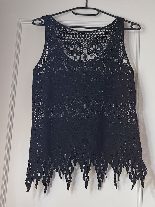 Top negro crochet Dayaday