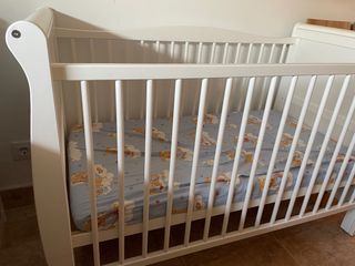 Cuna bebé 60x120 + sábanas