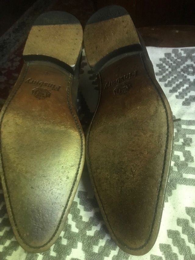 Scarpe Finsbury scamosciate marroni