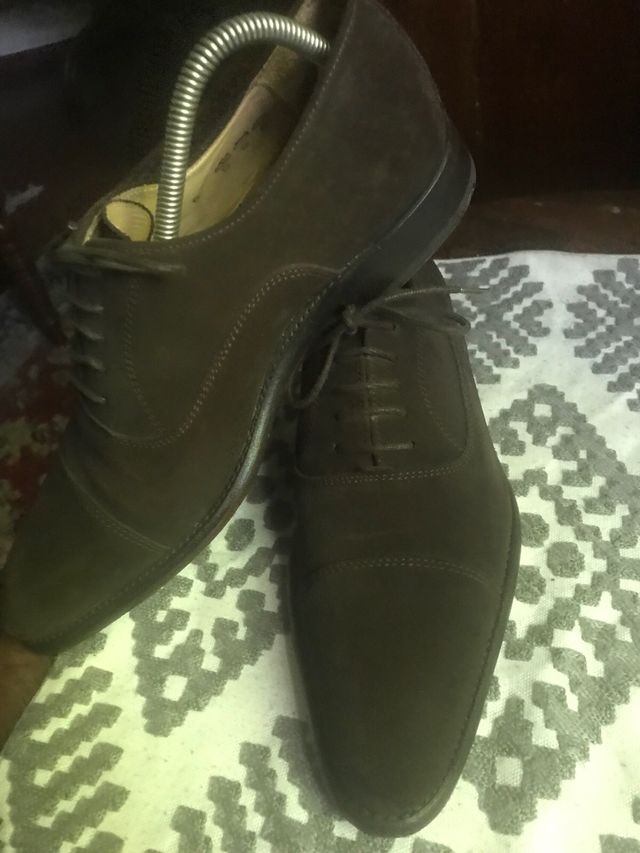 Scarpe Finsbury scamosciate marroni