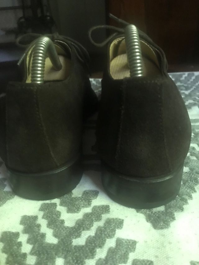 Scarpe Finsbury scamosciate marroni