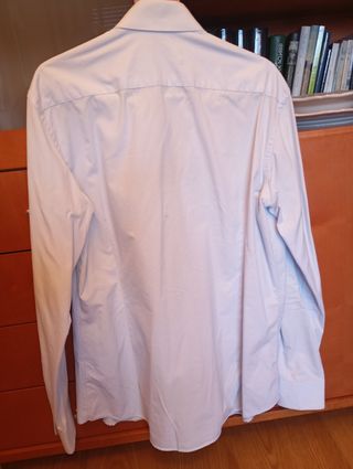 Camisa beige hombre manga larga