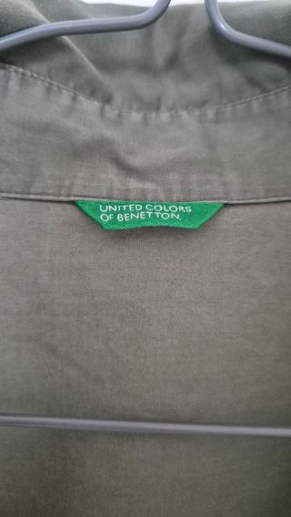 Camisa Benetton Verde Oliva
