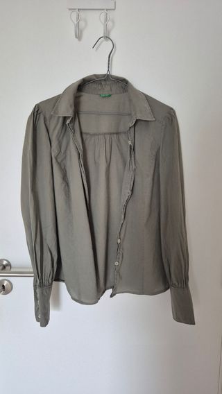Camisa Benetton Verde Oliva