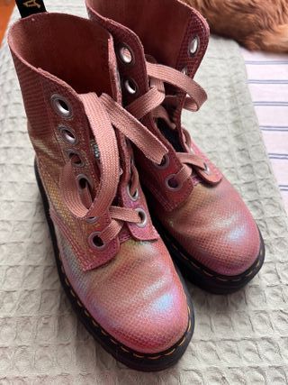 Dr Martens Molly - Botas plataforma rosa