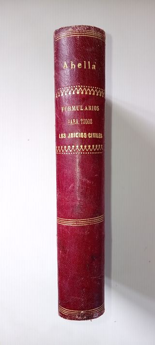 LIBRO ANTIGUO FORMULARIO 1895