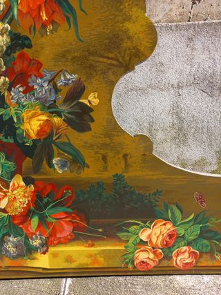 Testata letto floreale vintage