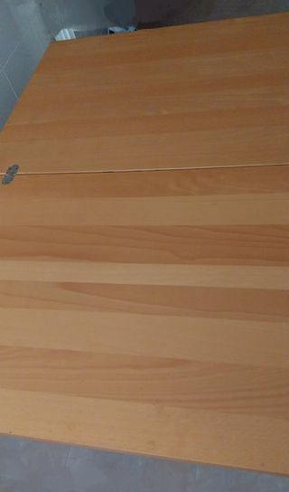Mesa extensible madera cocina. 