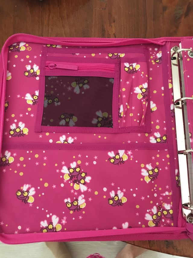 Archivador rosa multifunción grande