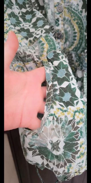 Vestido Bershka vintage verde