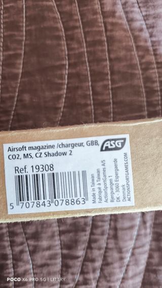 Cargador CO2 CZ Shadow 2 - ASG