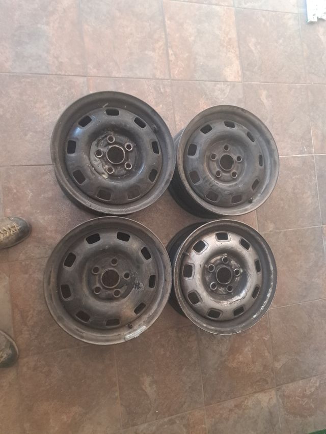 4 Llantas R15 hierro Volkswagen T4